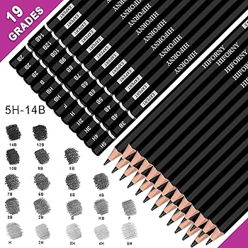 鉛筆画　A4くらい額つき Amazon | OFFSCH 六角形 2bスケッチ鉛筆10本セット 快適な